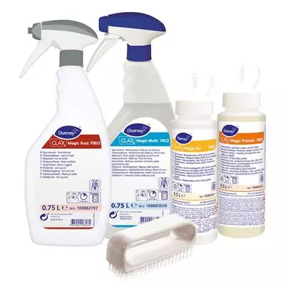 Clax Magic Starterkit folteltávolító kezdőkészlet - 4 fajta folttisztító szer + kefe 750ml (1cs