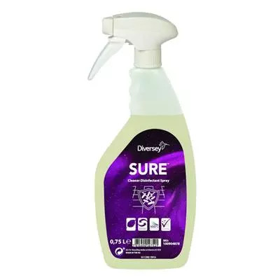 Sure Cleaner Disinfectant spray növényi alapú fertőtlenítő hatású tisztító 750ml (6db/#) - 1009