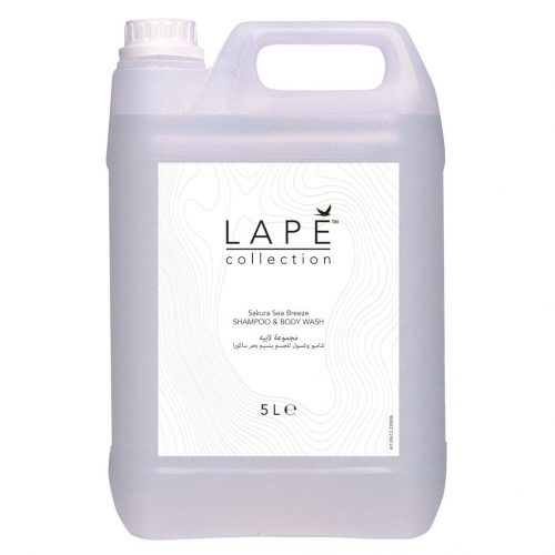 Lapé Collection Sakura Sea Breeze frissítő, trendi illatú kondícionáló sampon&tusfürdő 5L (2db/karton)