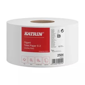 Katrin toalettpapír Classic Gigant S 18cm-es, 2r., 150m/tek, fehér, 12tek/karton, 40karton/raklap