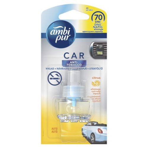 Ambi Pur Car utántöltő 7ml (6db/karton) anti tabacco citrus