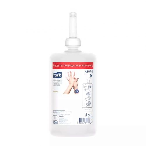 Tork folyékony szappan S1 Premium alkoholmentes kézfertőtlenítő 1L, 6db/karton