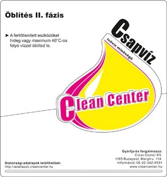 Clean Center Öblítés II. KÍSÉRŐMATRICA 