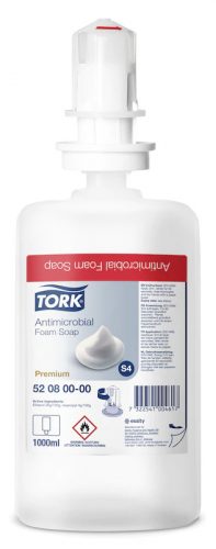 Tork habszappan S4 Premium fertőtlenítő 1L, 6db/# - 520800