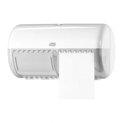 Tork adagoló toalettpapír T4 , kistekercses, ütésálló műanyag, fehér - 557000