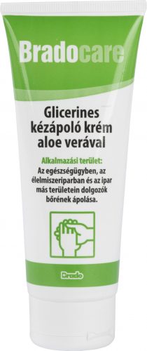 Bradocare kézápoló krém 100ml (6db/karton) glicerines aloe vera