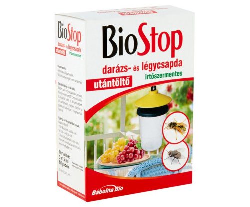 Biostop darázs- és légycsapda utántöltő 3db/csg - 5997378710134