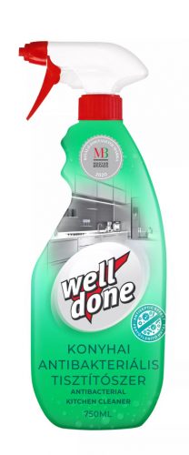 Well Done Konyhai fertőtlenítő hatású tisztítószer szórófejes 750ml (18db/karton)