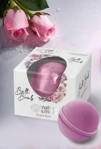 Well Done Nature&more fürdőbomba 85g (12db/karton) Royal rose 