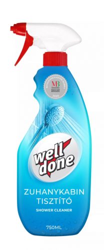 Well done zuhanykabin tisztítószer szórófejes 750ml (18db/karton)