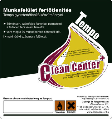 Clean Center Tempo kísérőmatrica