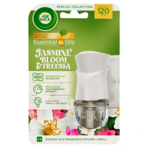 Air Wick elektromos illatosító készülék+utántöltő 19ml (6csg/karton) jasmine bloom & freesia