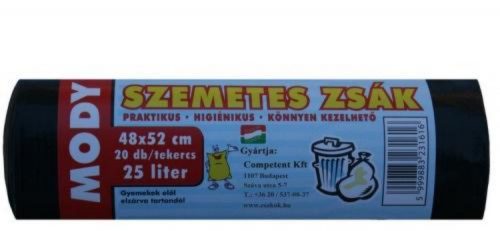 Szemeteszsák Mody (50X50, 25L, 20db/tek, 25tek/#) - 5999883231418