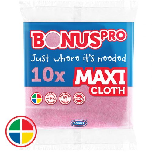 BonusPRO MAXI Általános törlőkendő pink 10db/csg  (20csg/karton)