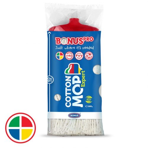 BonusPRO CottonMOP Expert piros - 350g (16db/karton)