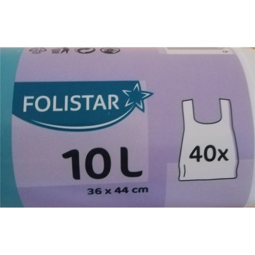 Folistar szemeteszsák 10L, 50db/tek, 40tek/# - FS10