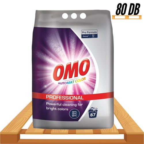 Raklapos - OMO mosópor Color eurocompact  színes textíliákhoz 7kg (80db/raklap)