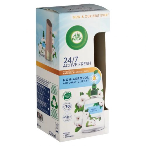 Air Wick ACTIVE FRESH készülék+utántöltő 228 ml Fresh Cotton